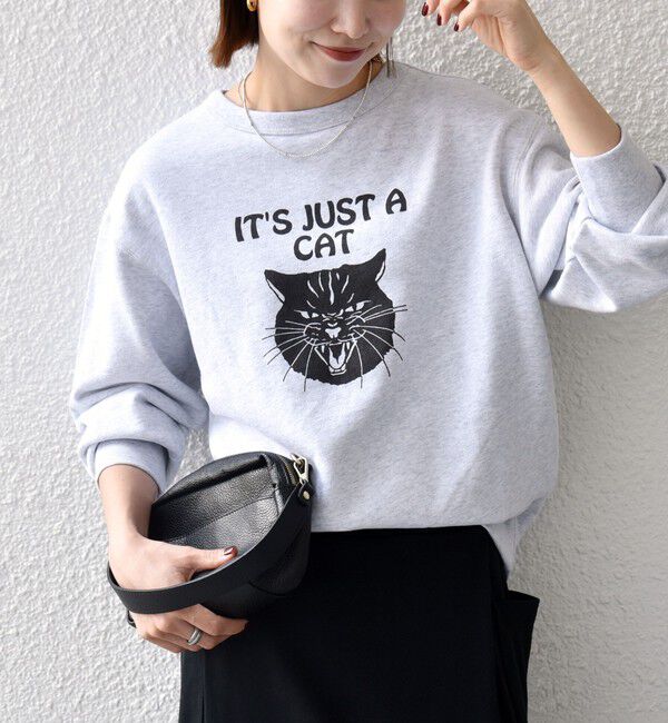 SHIPS any「【SHIPS any別注】THE KNiTS:〈洗濯機可能〉ロゴ プリント スウェット 26AW 2」|スウェット・ジャージ|ライトグレー
