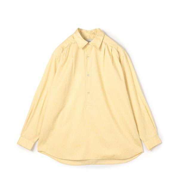 TOMORROWLAND MENS「コットンサテンプリント プルオーバータックシャツ」|シャツ・ブラウス|14 グレー系