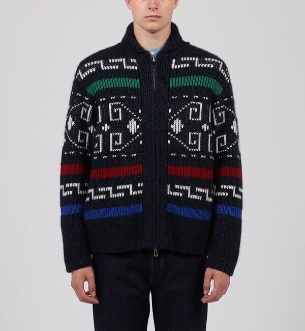 TOMORROWLAND MENS「【別注】PENDLETON カシミヤ ショールカラー カウチンニット」|ニット・セーター|
