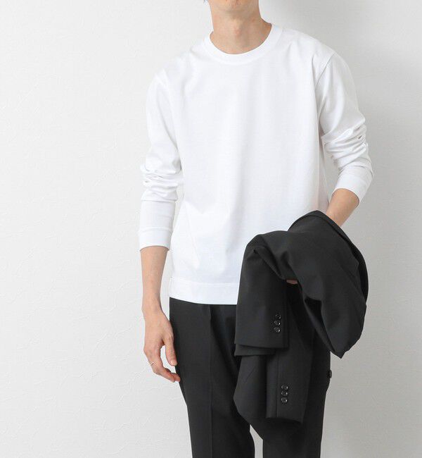 NOLLEY'S goodman「《ビジカジ対応》超長綿ハイゲージシルケット ポンチドレスCN ロンT 25AW」|Tシャツ・カットソー|