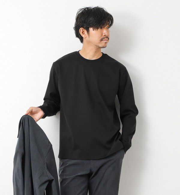 NOLLEY'S goodman「《ビジカジ対応》超長綿ハイゲージシルケット ポンチドレスCN ロンT 25AW」|Tシャツ・カットソー|