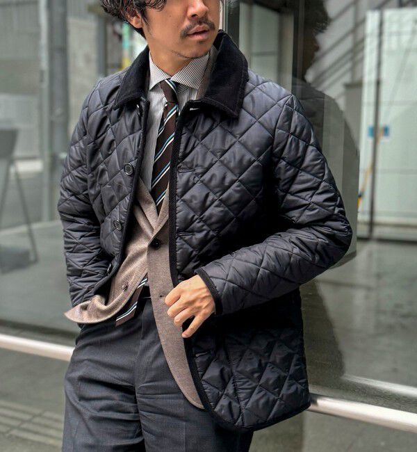 NOLLEY'S goodman「【Traditional weatherwear】別注 WAVERLY キルティングジャケット 25AW」|ブルゾン・スタジャン|ネイビー
