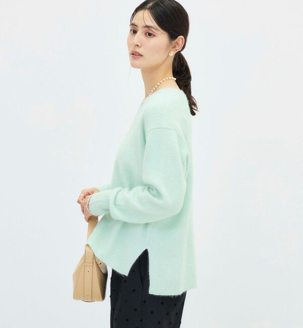 NOLLEY'S「【新色追加】《手洗い可能》ヘアリーVネックプルオーバー」|ニット・セーター|