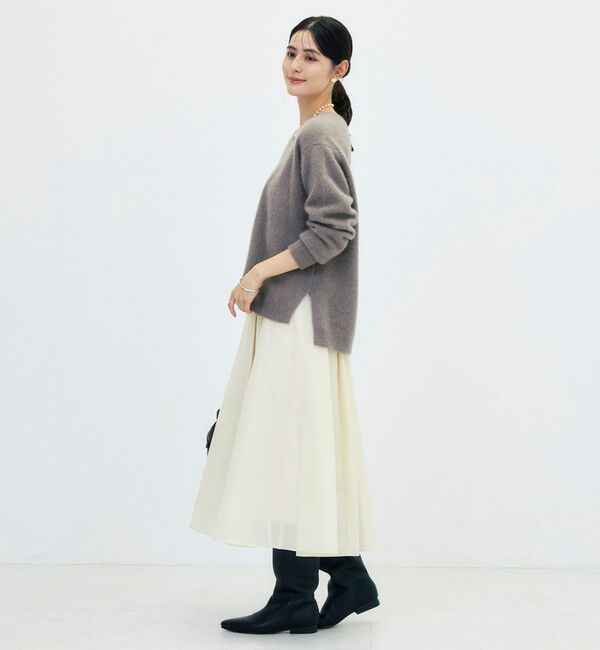 NOLLEY'S「【新色追加】《手洗い可能》ヘアリーVネックプルオーバー」|ニット・セーター|