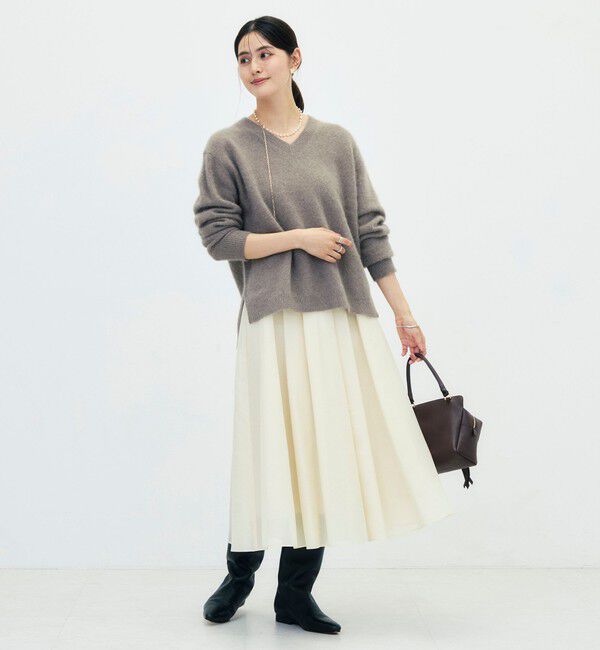 NOLLEY'S「【新色追加】《手洗い可能》ヘアリーVネックプルオーバー」|ニット・セーター|