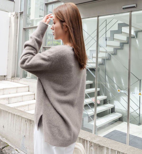 NOLLEY'S「【新色追加】《手洗い可能》ヘアリーVネックプルオーバー」|ニット・セーター|