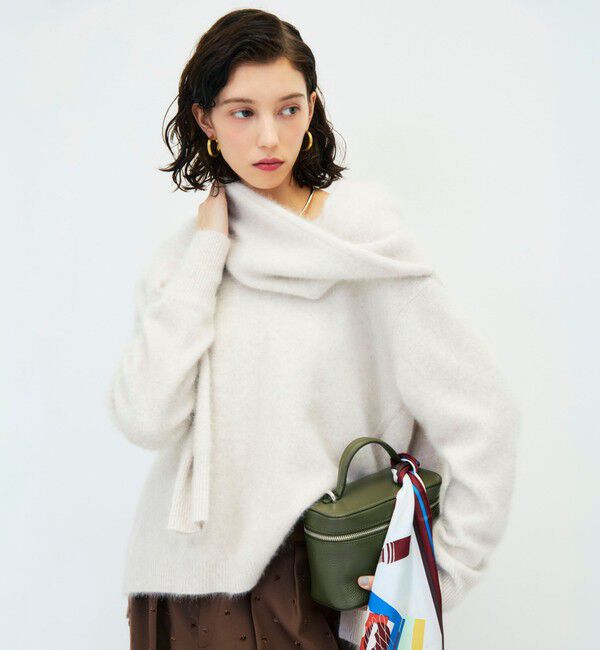 NOLLEY'S「【新色追加】《手洗い可能》ヘアリーVネックプルオーバー」|ニット・セーター|