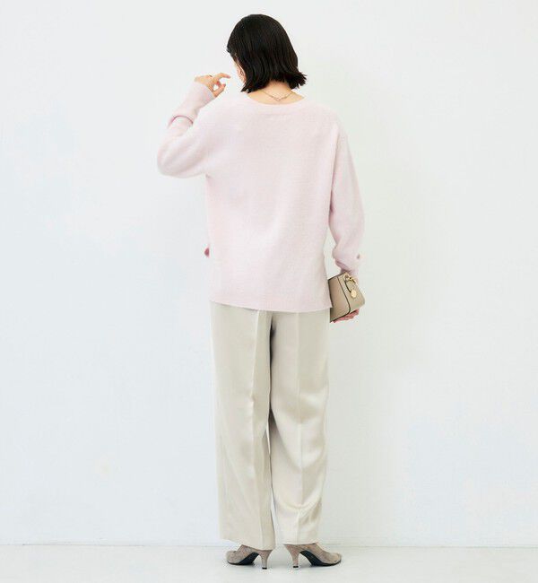 NOLLEY'S「【新色追加】《手洗い可能》ヘアリーVネックプルオーバー」|ニット・セーター|