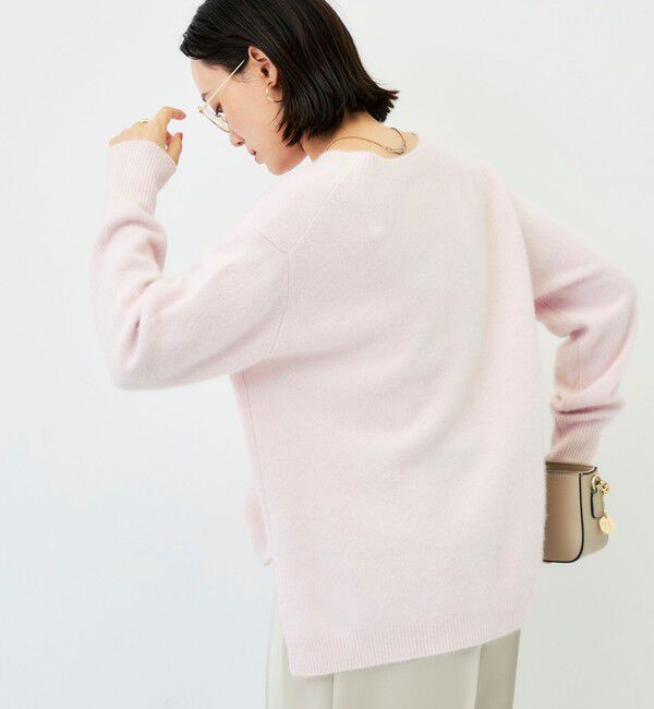 NOLLEY'S「【新色追加】《手洗い可能》ヘアリーVネックプルオーバー」|ニット・セーター|