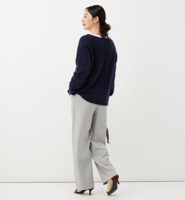 NOLLEY'S「《吸湿発熱/4サイズ展開》ウォッシャブル裏起毛タックワイドパンツ」|その他|