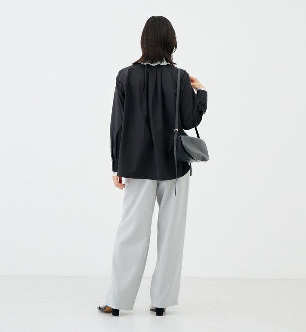 NOLLEY'S「《吸湿発熱/4サイズ展開》ウォッシャブル裏起毛タックワイドパンツ」|その他|