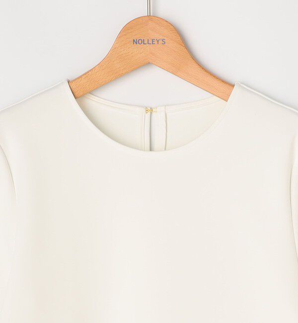 NOLLEY'S「《セットアップ対応/UVカット/2WAYストレッチ》ウォッシャブダルンボール裾フリルプルオーバー」|Tシャツ・カットソー|