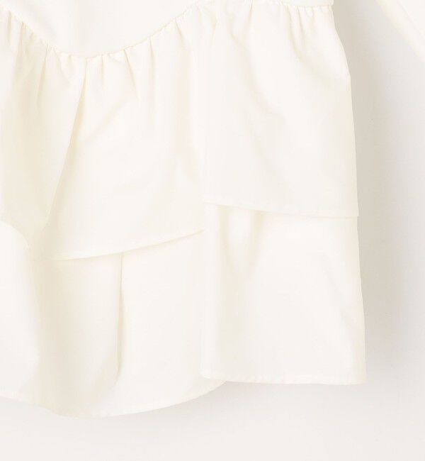 NOLLEY'S「《セットアップ対応/UVカット/2WAYストレッチ》ウォッシャブダルンボール裾フリルプルオーバー」|Tシャツ・カットソー|