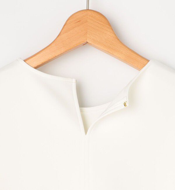 NOLLEY'S「《セットアップ対応/UVカット/2WAYストレッチ》ウォッシャブダルンボール裾フリルプルオーバー」|Tシャツ・カットソー|
