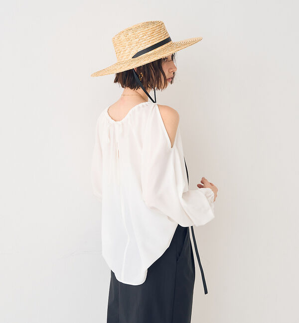 Rouge vif「【一部店舗限定】オープンショルダーブラウス」|シャツ・ブラウス|