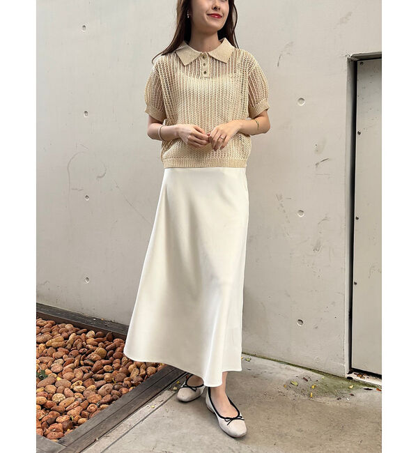Rouge vif「【一部店舗限定】メッシュニットポロシャツ」|ニット・セーター|