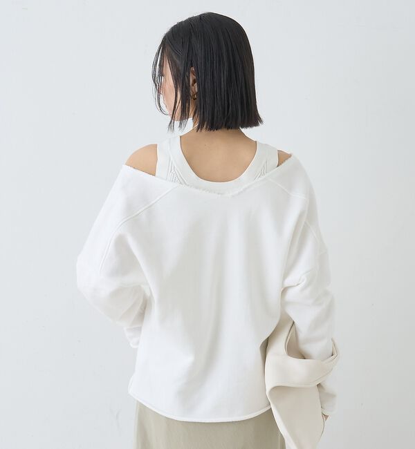 Rouge vif「裏毛Vネックスウェットプルオーバー」|スウェット・ジャージ|