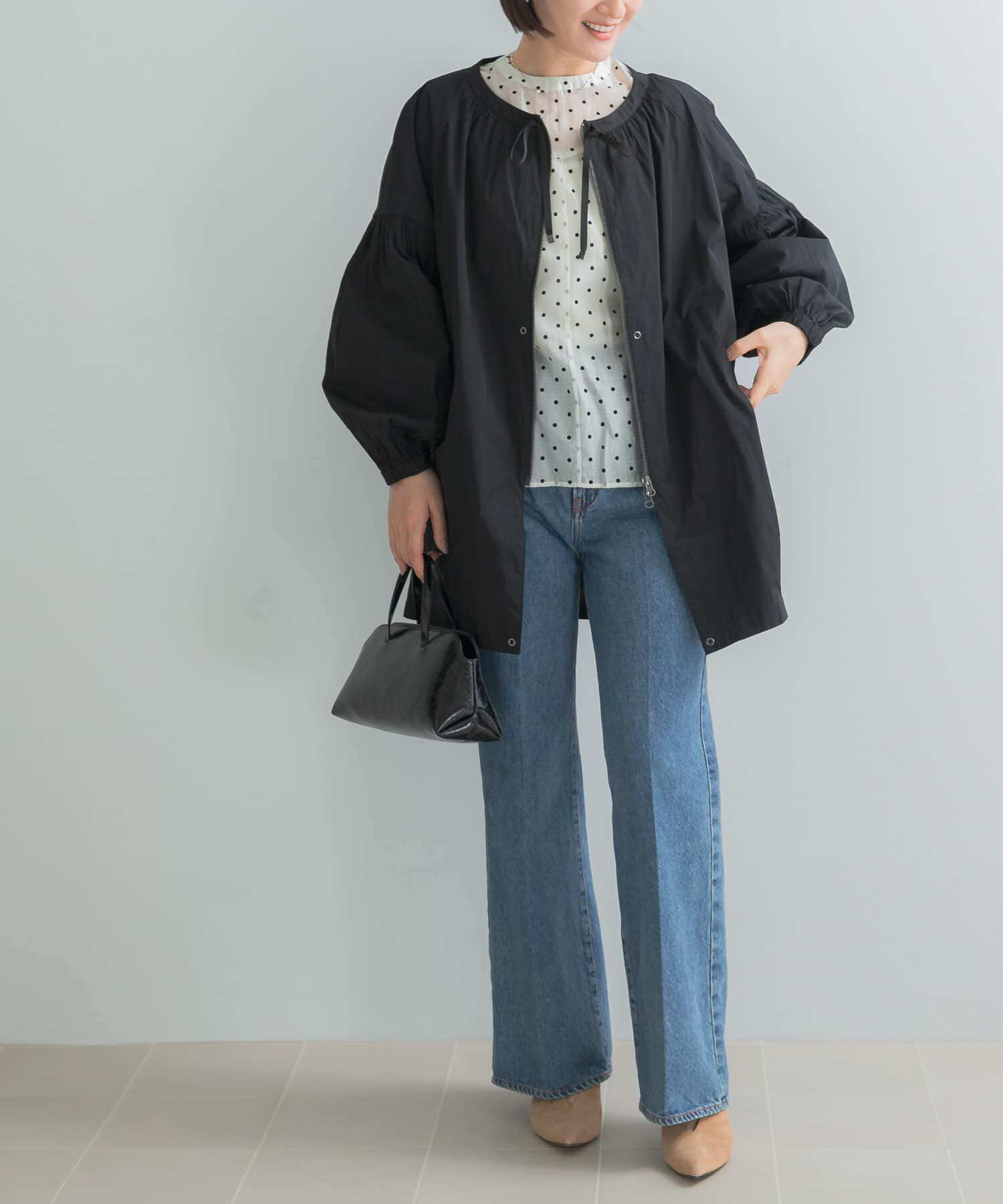 URBAN RESEARCH ROSSO「MARILYN MOON 2WAY LENGTH TAFFETA BLOUSON」|ブルゾン・スタジャン|