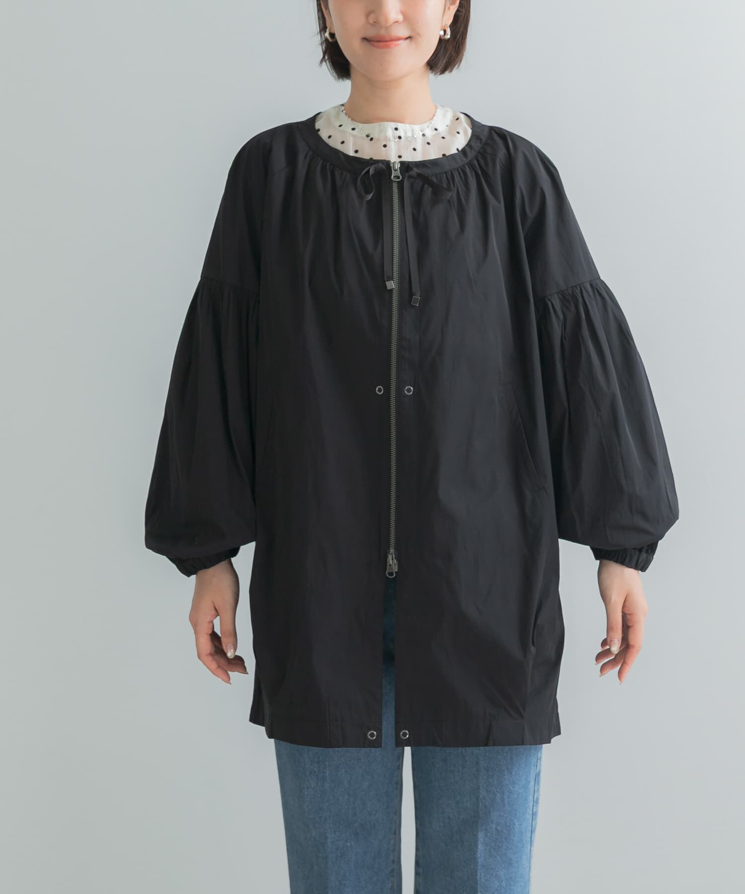 URBAN RESEARCH ROSSO「MARILYN MOON 2WAY LENGTH TAFFETA BLOUSON」|ブルゾン・スタジャン|