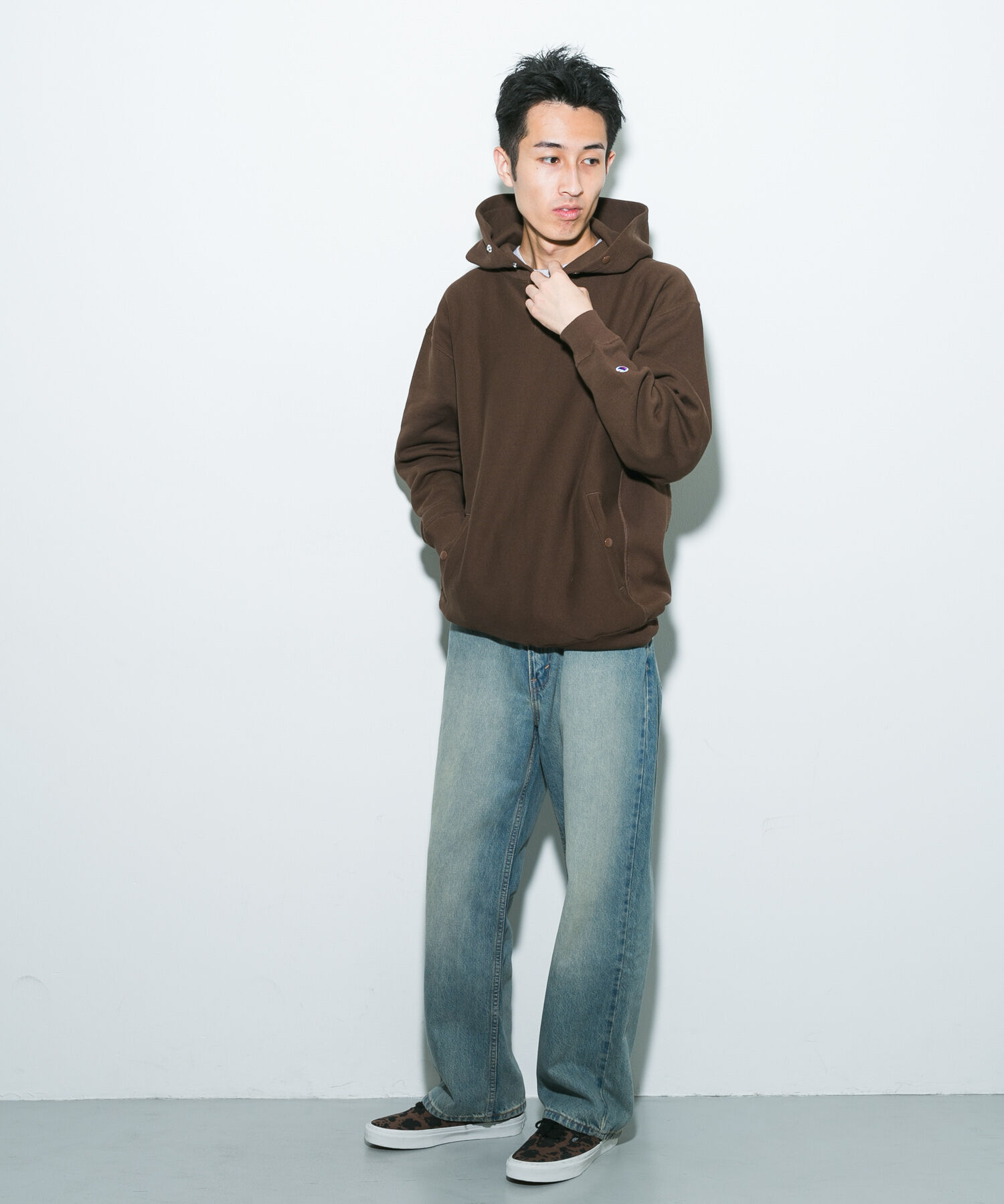 URBAN RESEARCH DOORS「『別注』Champion&times;DOORS　HALF SNAP PARKA」|パーカー|