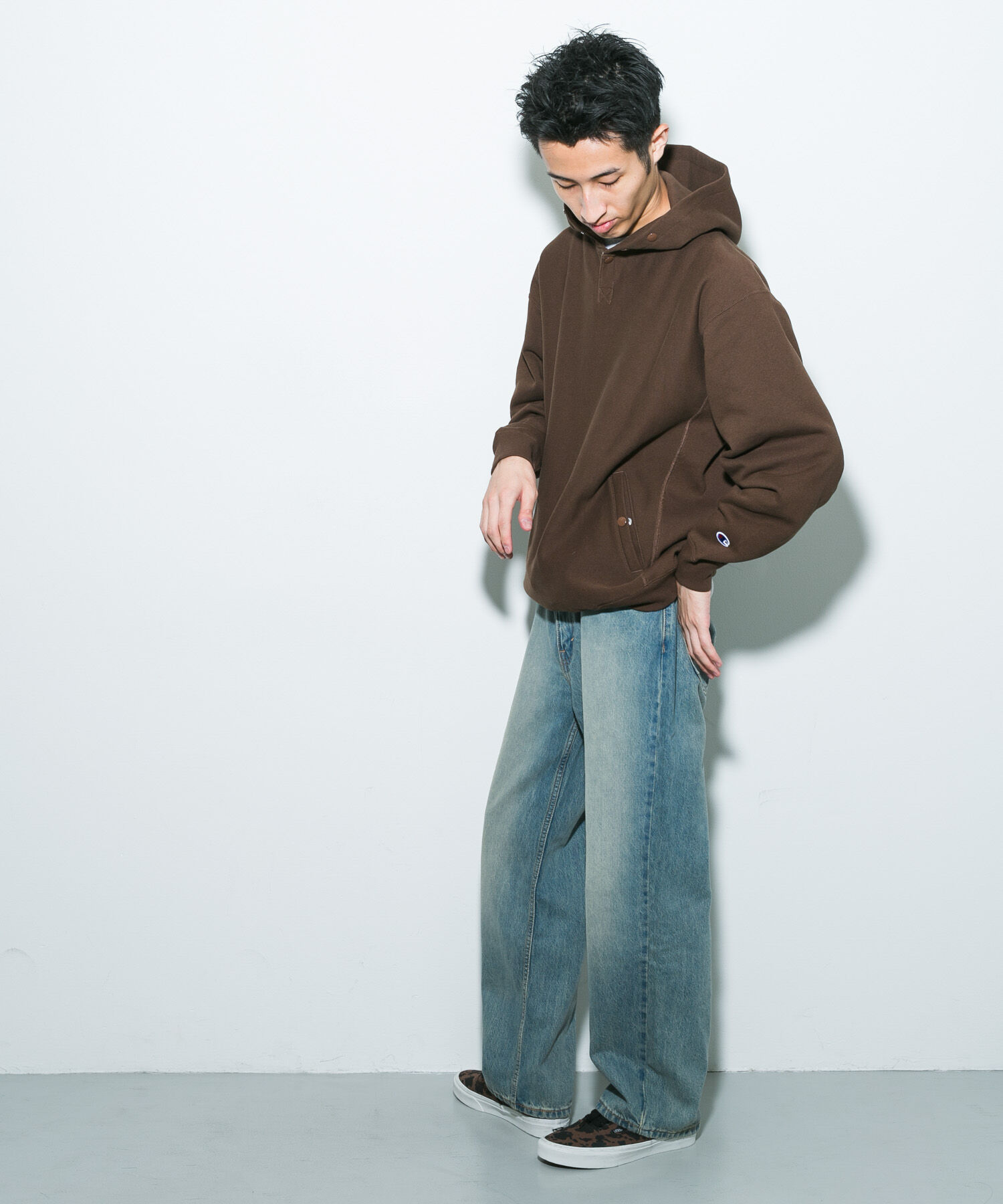 URBAN RESEARCH DOORS「『別注』Champion&times;DOORS　HALF SNAP PARKA」|パーカー|