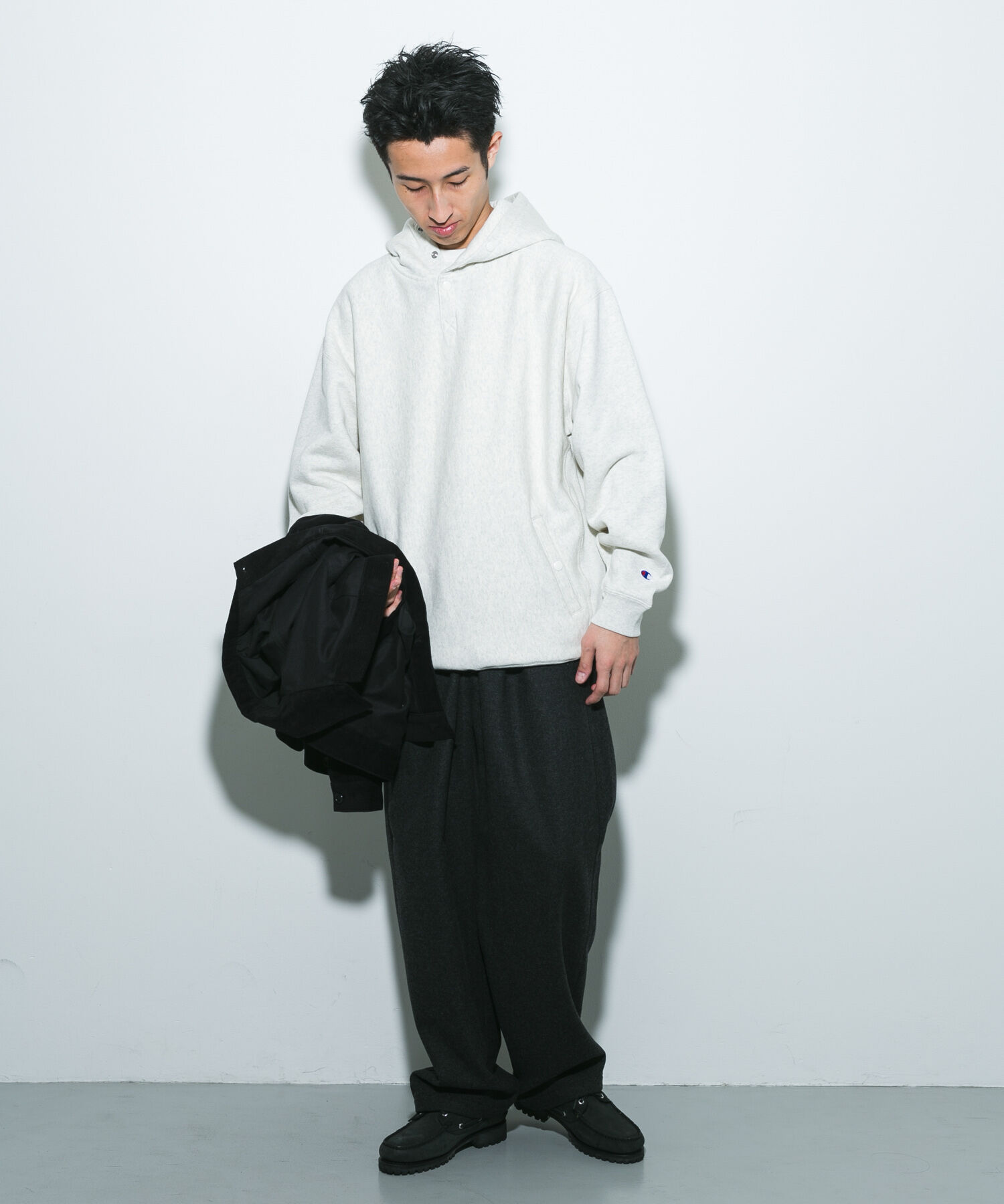 URBAN RESEARCH DOORS「『別注』Champion&times;DOORS　HALF SNAP PARKA」|パーカー|