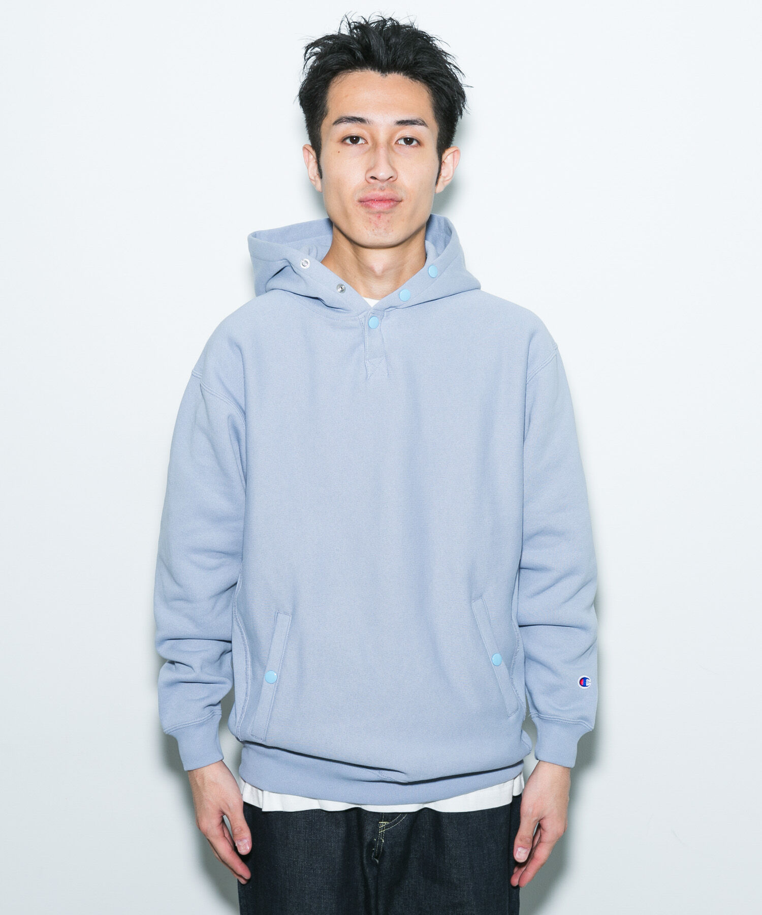 URBAN RESEARCH DOORS「『別注』Champion&times;DOORS　HALF SNAP PARKA」|パーカー|