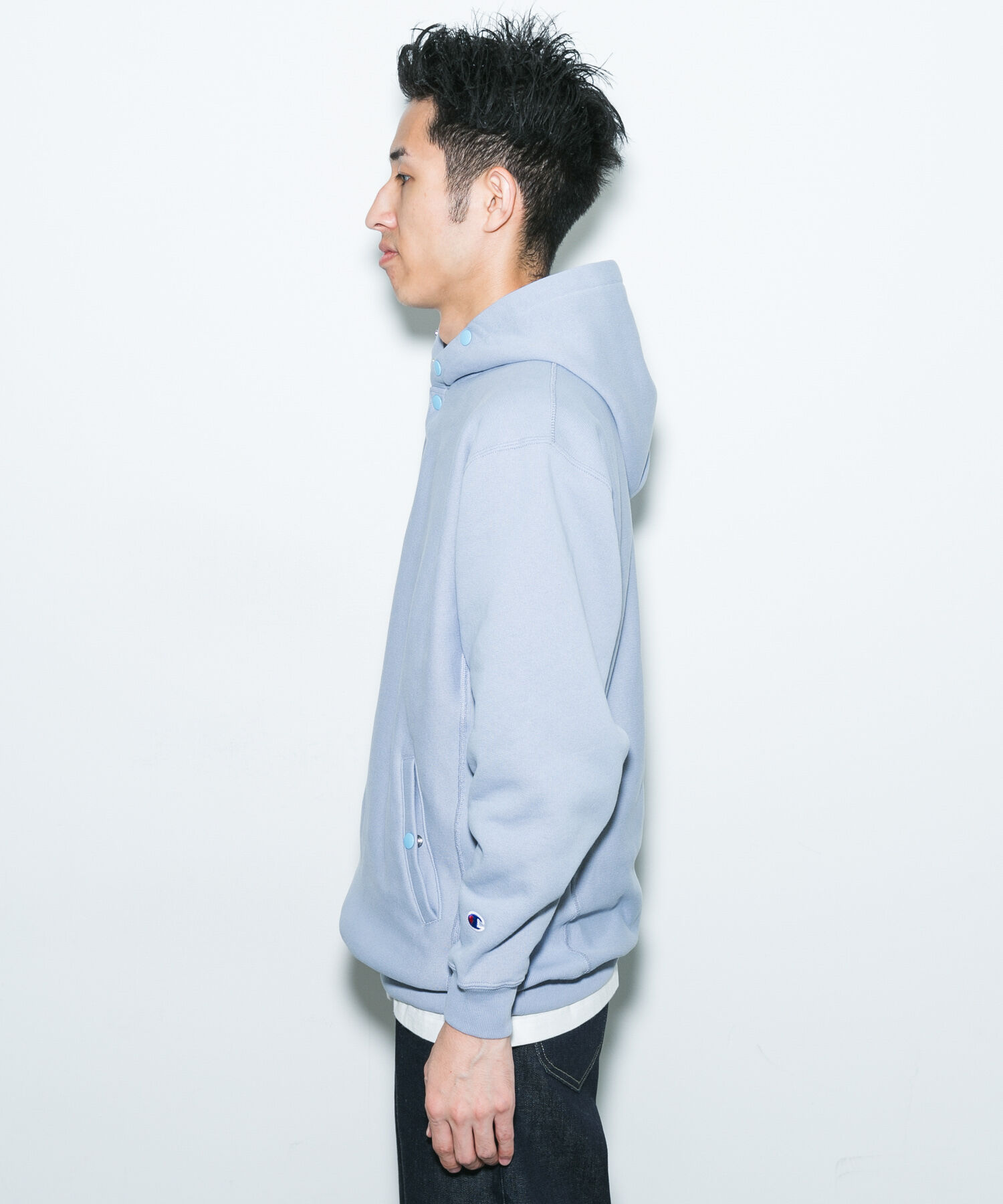 URBAN RESEARCH DOORS「『別注』Champion&times;DOORS　HALF SNAP PARKA」|パーカー|