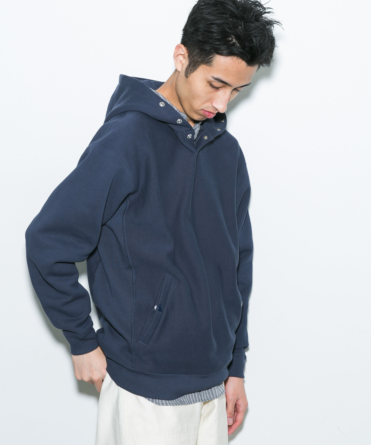 URBAN RESEARCH DOORS「『別注』Champion&times;DOORS　HALF SNAP PARKA」|パーカー|