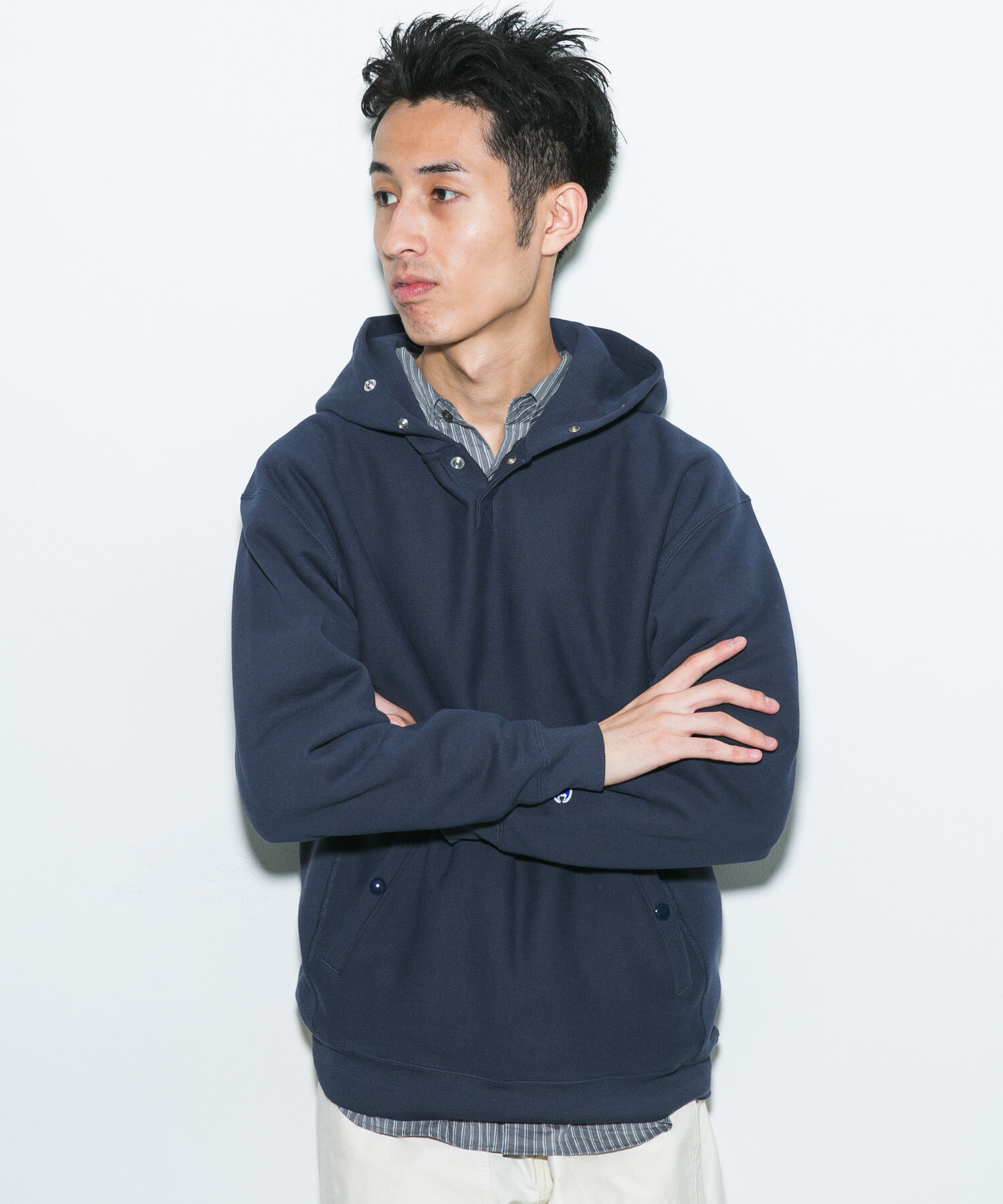 URBAN RESEARCH DOORS「『別注』Champion&times;DOORS　HALF SNAP PARKA」|パーカー|