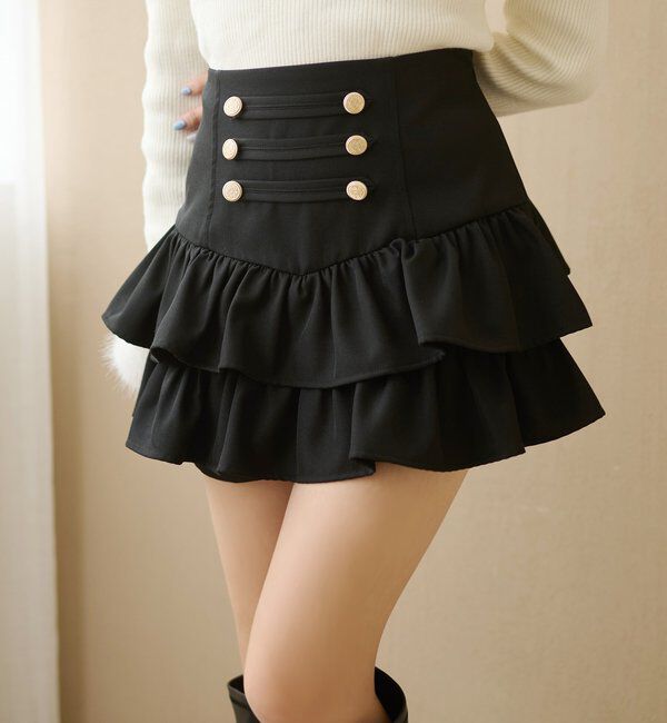 one after another NICE CLAUP「【SMサイズ展開】ナポレオンフリルミニスカート」|スカート|
