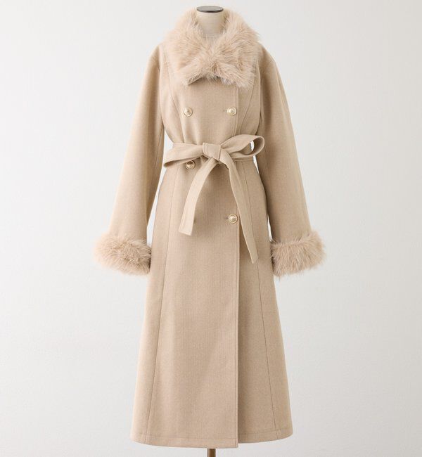 one after another NICE CLAUP「【SMサイズ展開】ダブルボタンロングコート」|その他|
