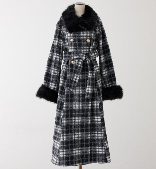 one after another NICE CLAUP「【SMサイズ展開】ダブルボタンロングコート」|その他|