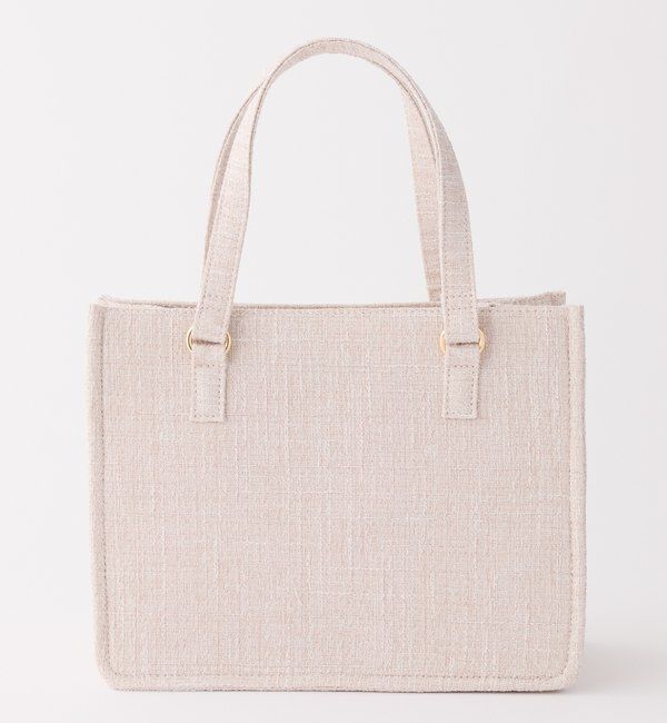one after another NICE CLAUP「【LouLoumei】スカーフ付きツイードミニトート/ショルダー付き」|その他|