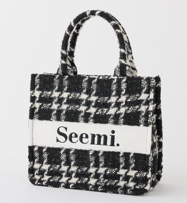Seemi.by NICE CLAUP「【Seemi.by NICE CLAUP】ロゴトートバッグ」|トートバッグ|ブラック