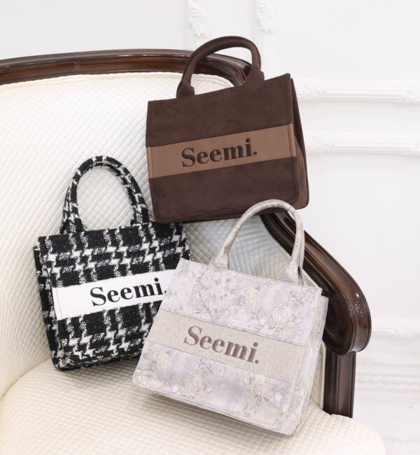 Seemi.by NICE CLAUP「【Seemi.by NICE CLAUP】ロゴトートバッグ」|トートバッグ|