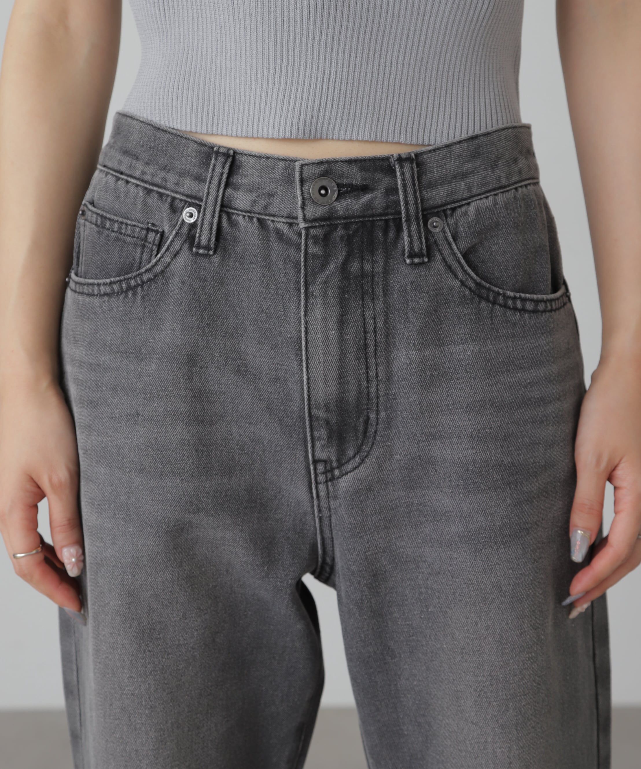  「[XS-Lサイズ展開]ストレートデニムパンツ」|その他|