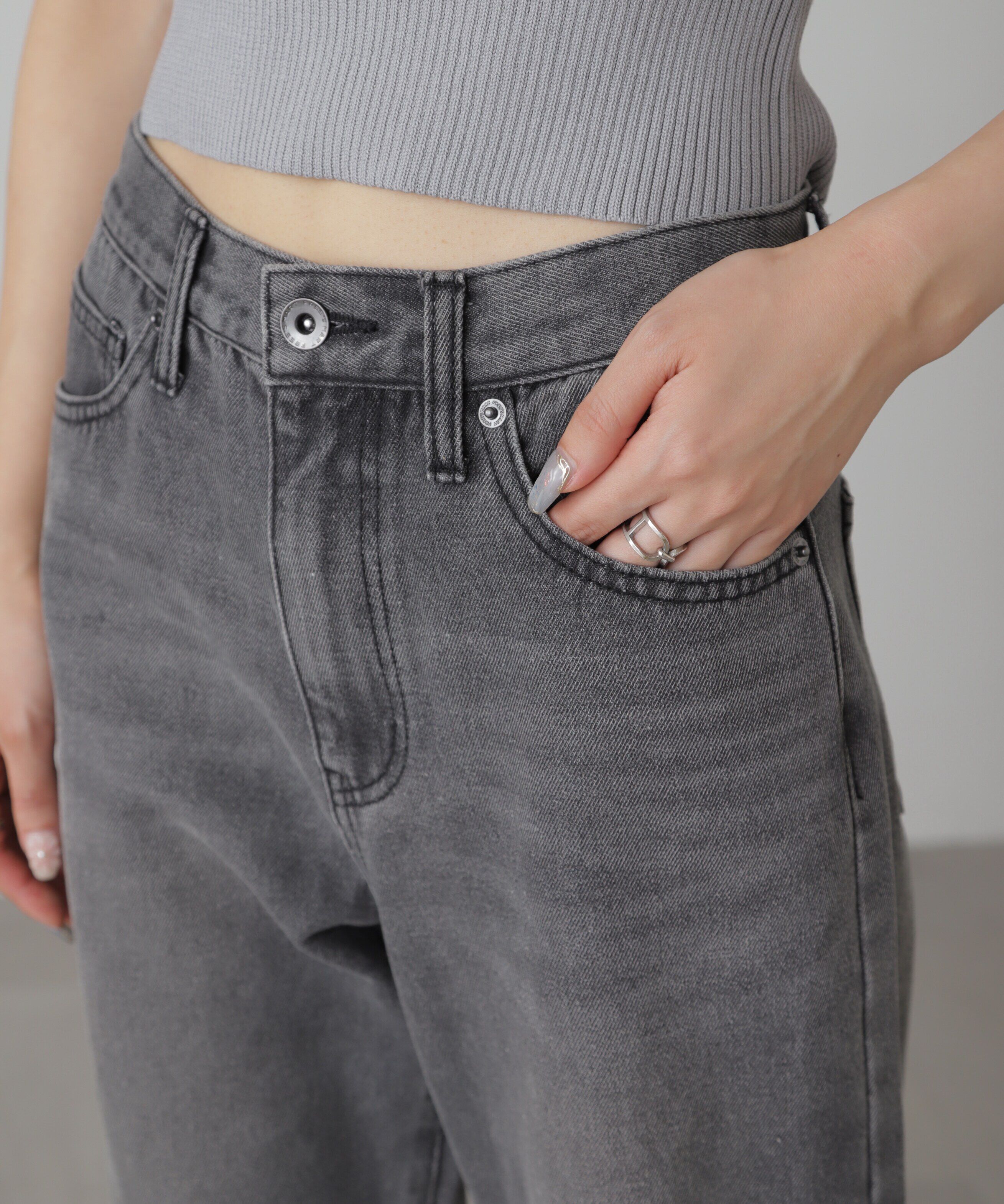  「[XS-Lサイズ展開]ストレートデニムパンツ」|その他|