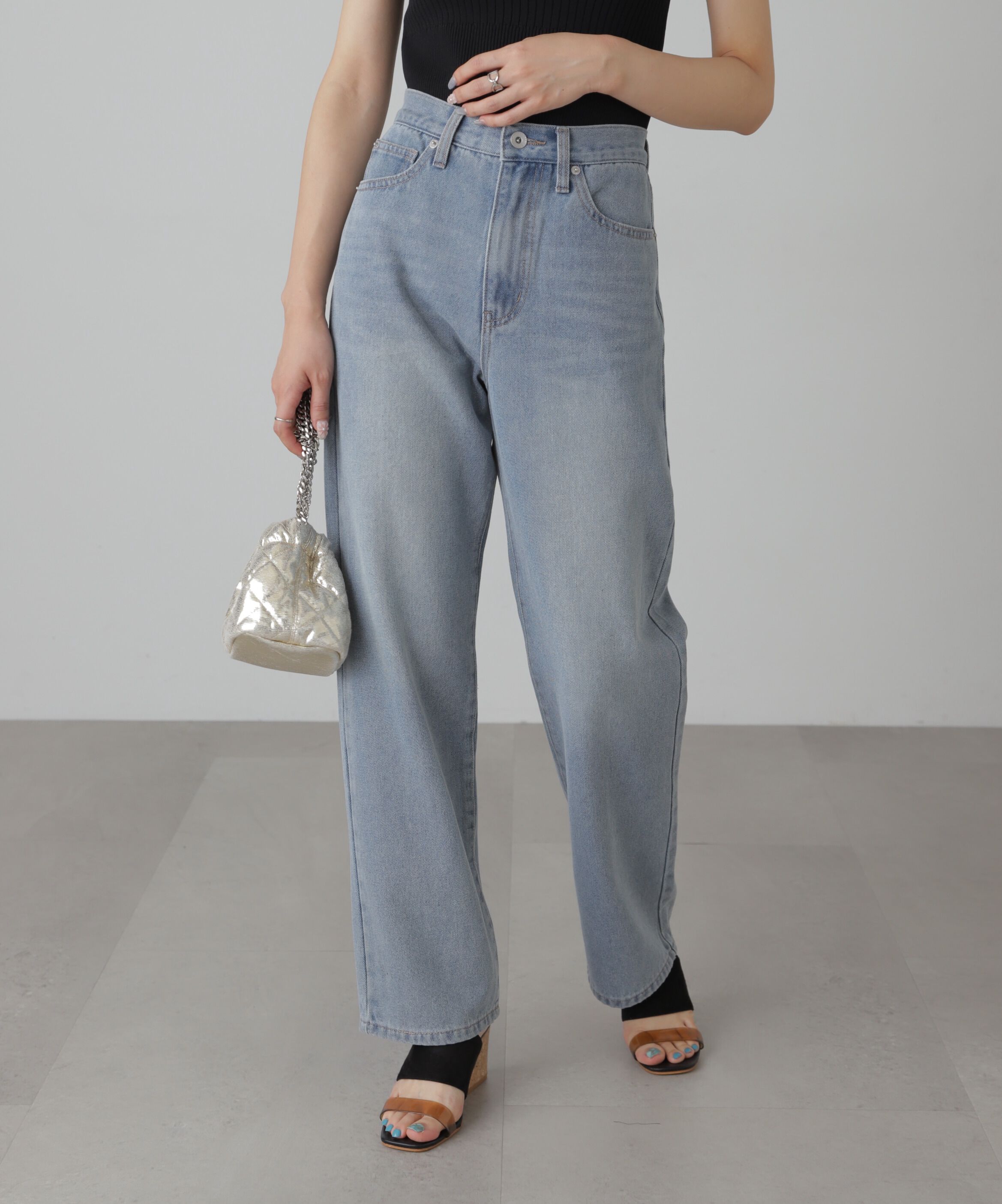  「[XS-Lサイズ展開]ストレートデニムパンツ」|その他|