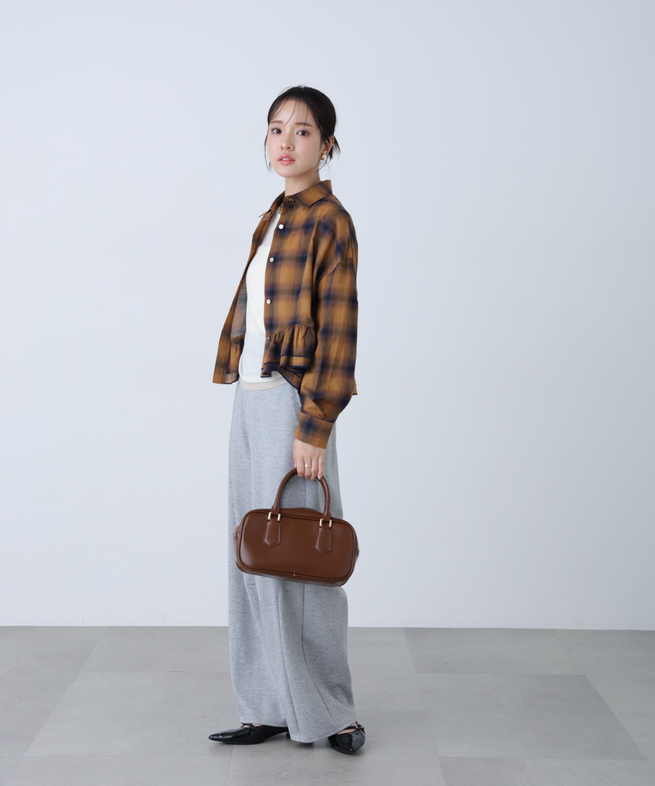  「〈MFM〉チェックペプラムシャツ」|シャツ・ブラウス|