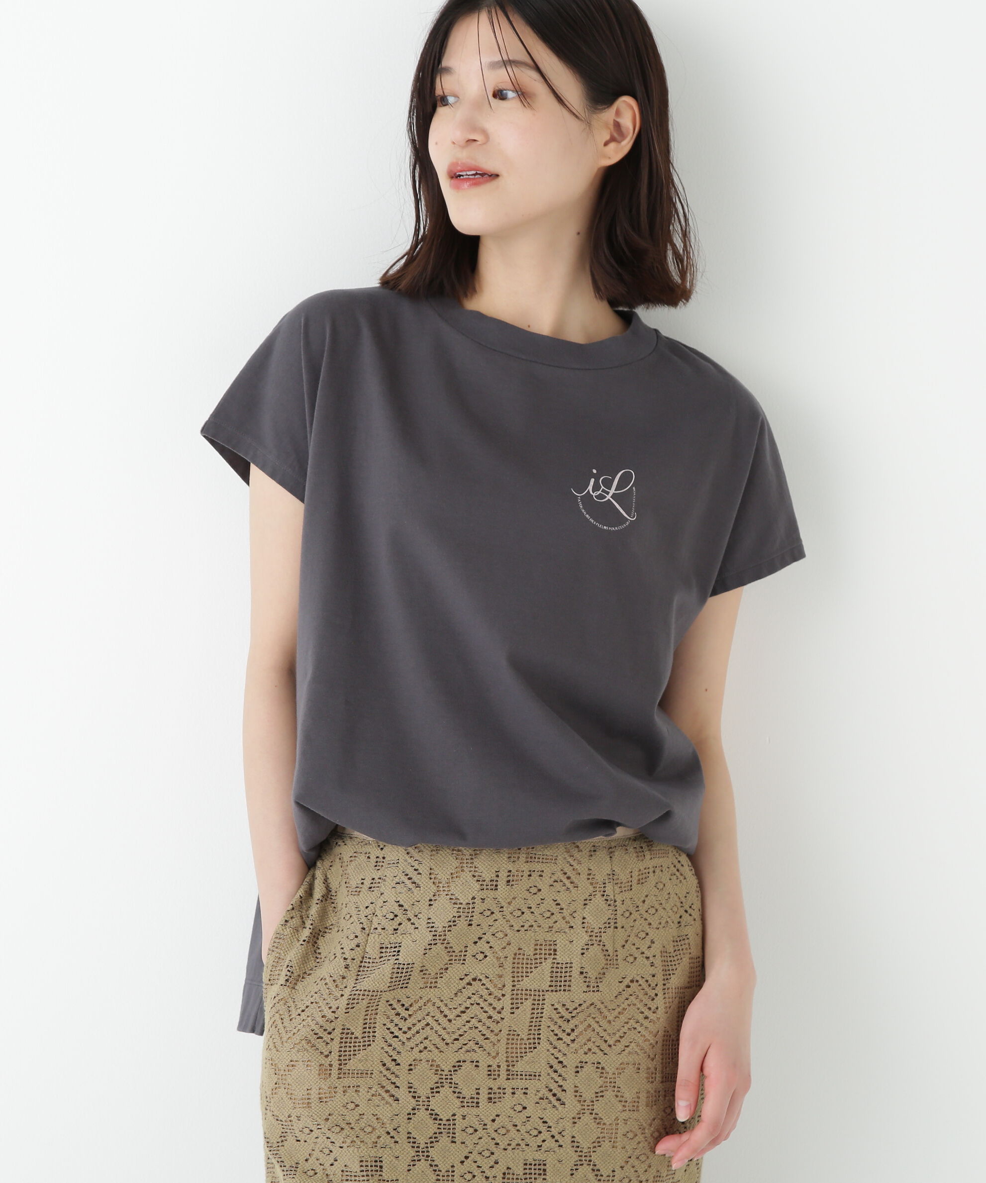 「◆サークルロゴＴシャツ」|Tシャツ・カットソー|チャコール1