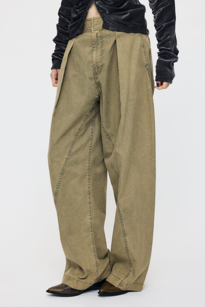MOUSSY「CURVE LINE TUCK パンツ」|その他|
