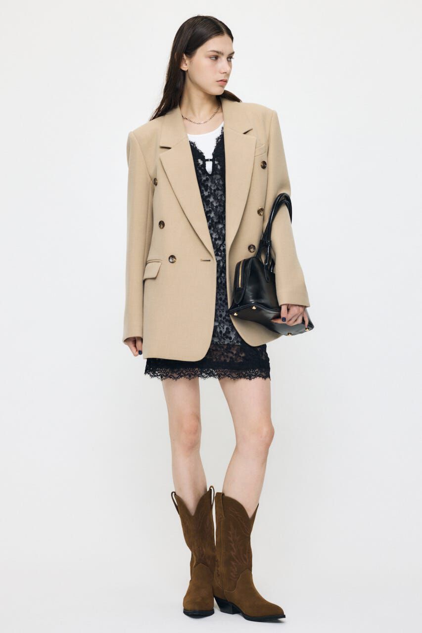 MOUSSY「BACK TUCK TAILORED ジャケット」|その他|BEG