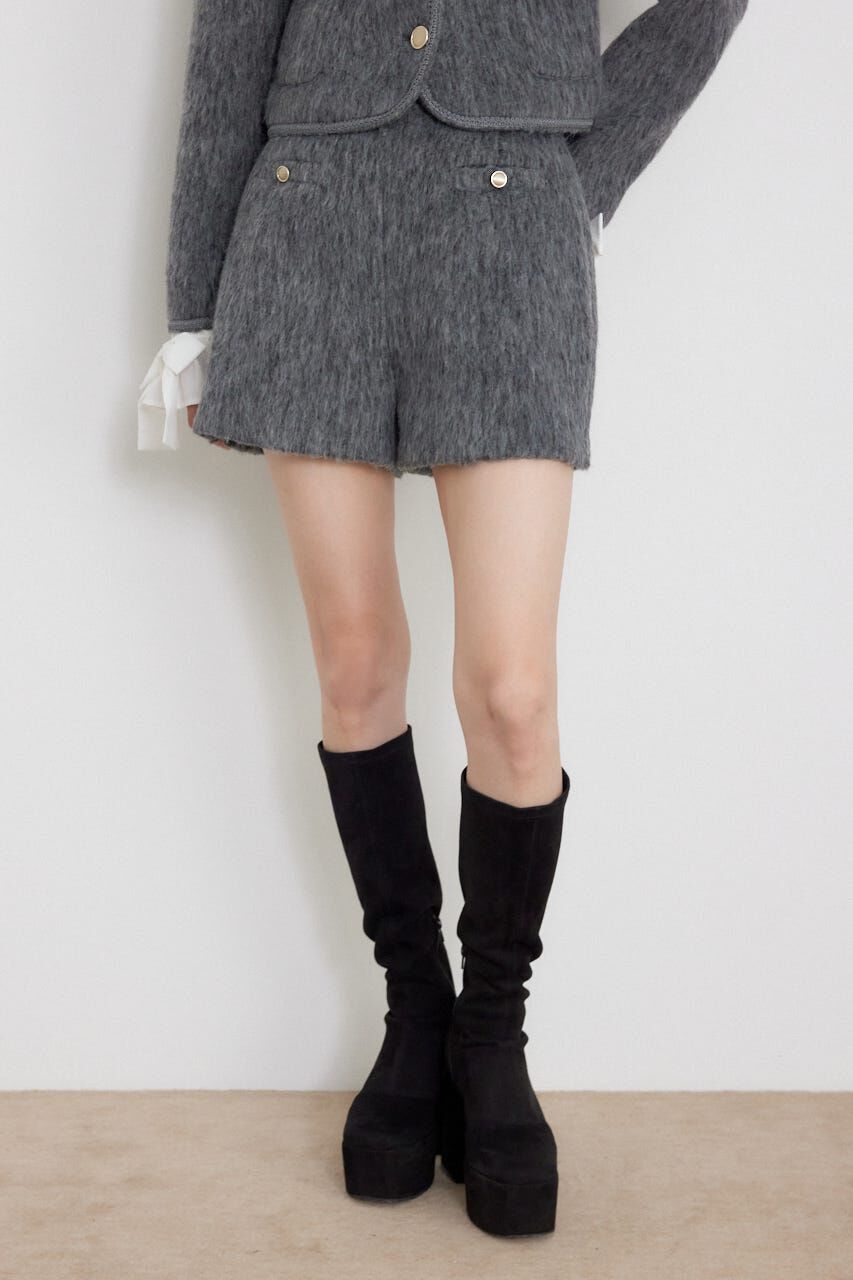 rienda「ハイウエストスリットショートパンツ」|その他|