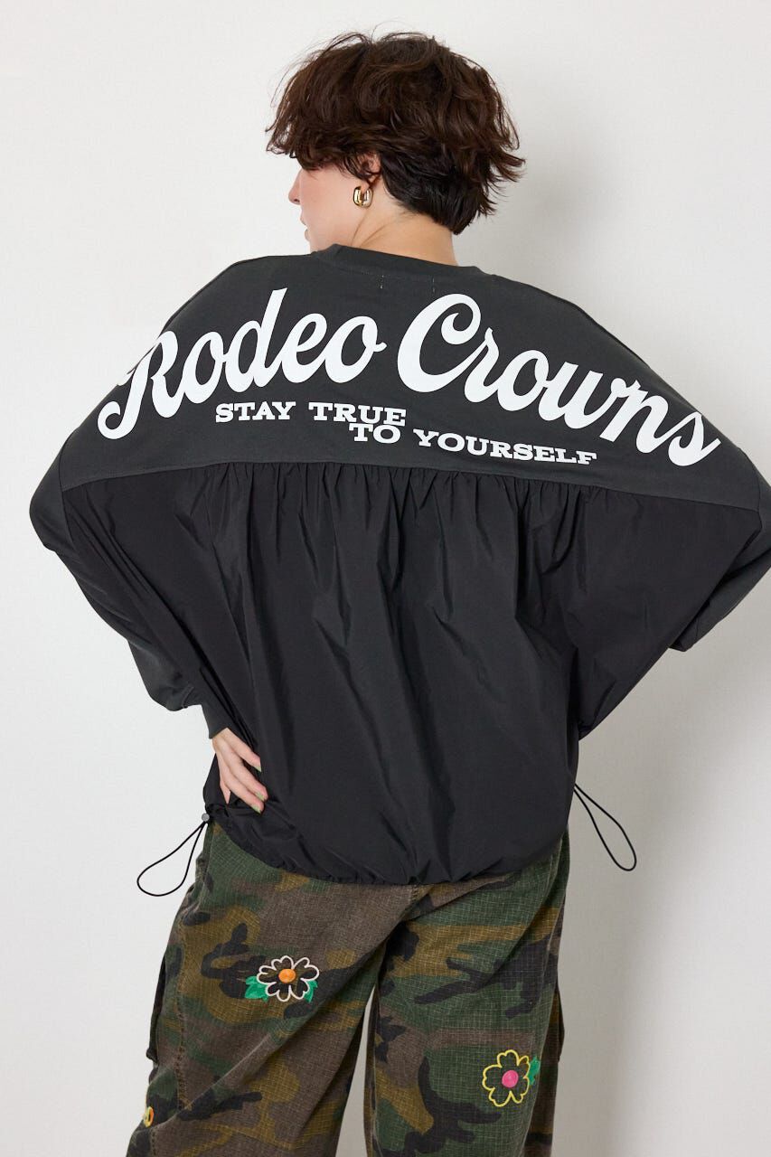 RODEO CROWNS「布帛切替ロゴロングTシャツ」|Tシャツ・カットソー|C.GRY