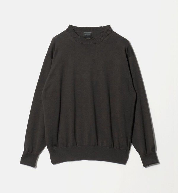 UNITED ARROWS green label relaxing「FINE BASIC アメリカンシーアイランドコットン クルーネック ニット」|ニット・セーター|