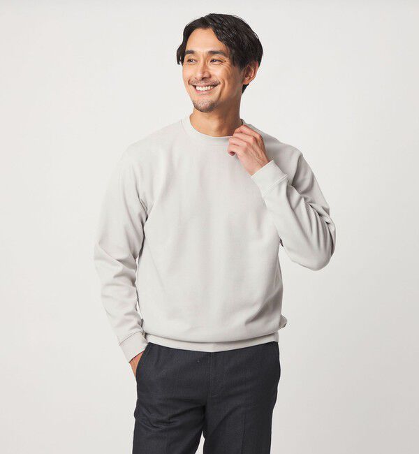 UNITED ARROWS green label relaxing「【WEB限定】JUST fit デイリー ダンボール クルーネック スウェット」|スウェット・ジャージ|LT.GRAY