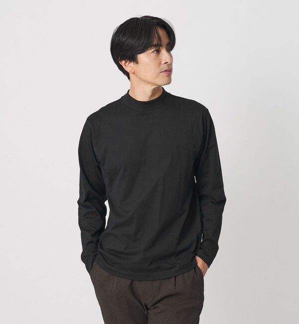 BEAUTY&YOUTH UNITED ARROWS「デオドラント クリア コットン ジャケット Tシャツ 抗菌防臭 吸水速乾 UVカット」|Tシャツ・カットソー|BLACK
