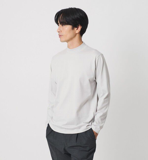 BEAUTY&YOUTH UNITED ARROWS「デオドラント クリア コットン ジャケット Tシャツ 抗菌防臭 吸水速乾 UVカット」|Tシャツ・カットソー|LT.GRAY