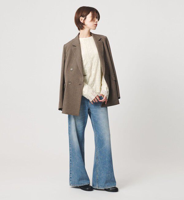 BEAUTY&YOUTH UNITED ARROWS「ブラッシュド レース プルオーバー ウォッシャブル」|Tシャツ・カットソー|